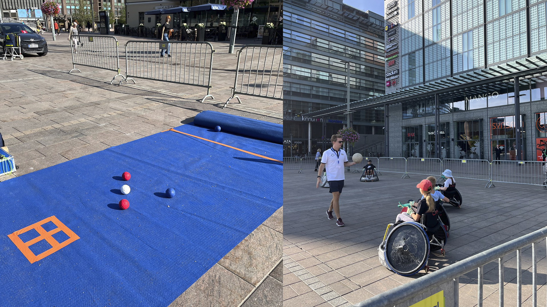 Boccia- ja pyörätuolirugby-pisteet.